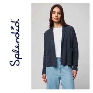 NEW Splendid Estelle Jacket / Cardigan in Navy
